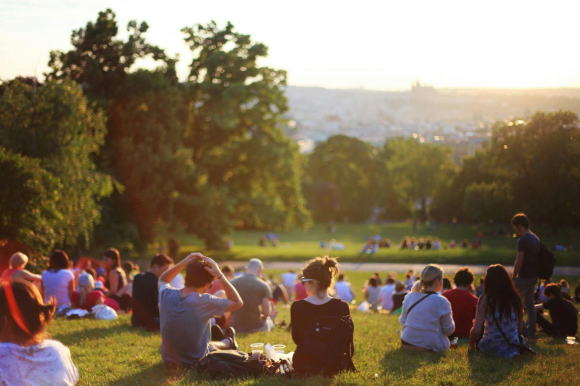 Central Park in the evening